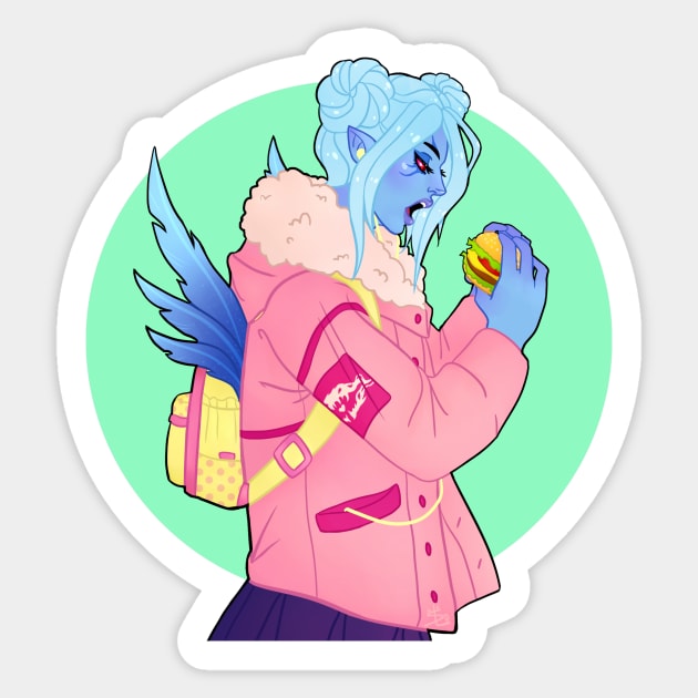 Cute Vengeful Spirit Sticker by LinDemonic